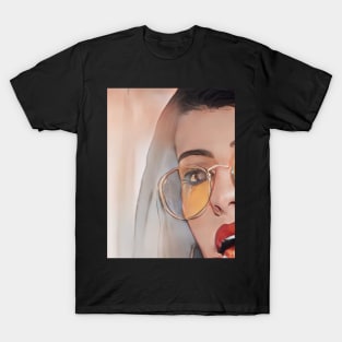 Lolipop Red Lips Geek Designer Dune Stika Artistic Anime Style T-Shirt